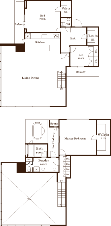 吹抜けリビング付きプラン
